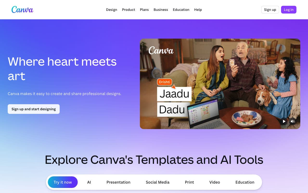 Canva screenshot