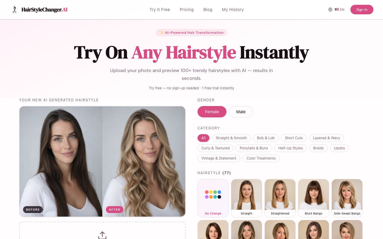 AI Hairstyle Changer screenshot